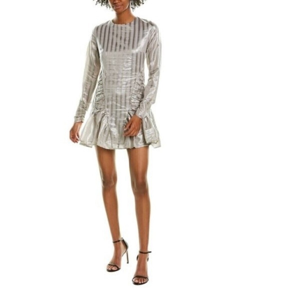 Atoir Walk Me Home Cocktail Mini Dress in Gray Size 4